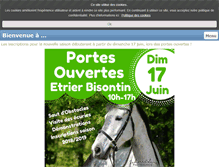 Tablet Screenshot of etrier-bisontin.net